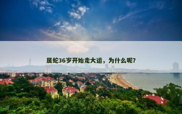 属蛇36岁开始走大运，为什么呢？