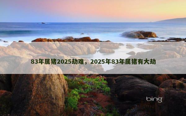 83年属猪2025劫难，2025年83年属猪有大劫