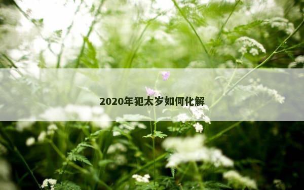 2020年犯太岁如何化解