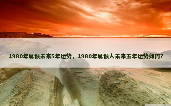 1980年属猴未来5年运势，1980年属猴人未来五年运势如何？