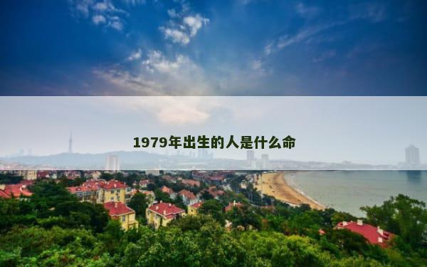 1979年出生的人是什么命