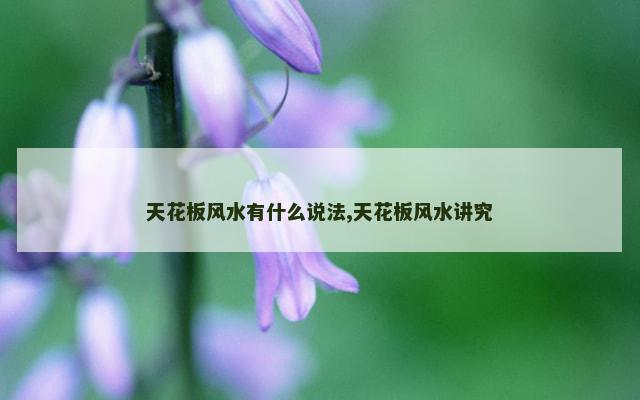 天花板风水有什么说法,天花板风水讲究